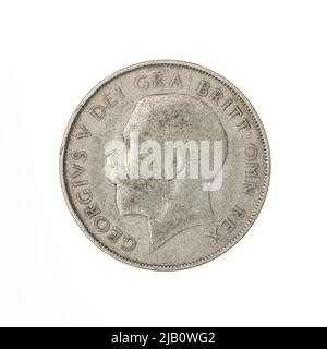 Großbritannien, Jerzy V (1910 1936), 1 Schilling; 1924 Mint London, Mackennal, Edgar Bertram (1863 1931) Stockfoto