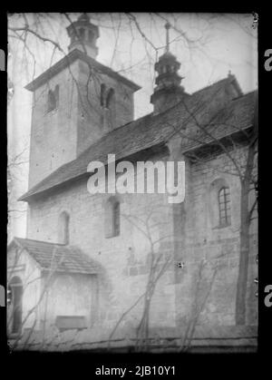 Wysocice Kirche Saint. Nicholk, Blick aus dem Südosten unbekannt Stockfoto