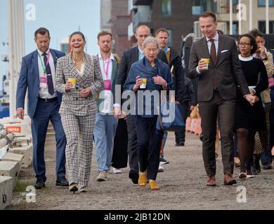 Kronprinzessin Victoria besucht die IKEA-Ausstellung in der Magasin 405 in Helsingborg, Schweden, 01. Juni 2022. Foto von Stefan Lindblom/Stella Pictures/ABACAPRESS.COM Stockfoto