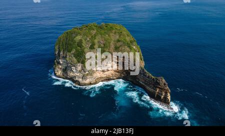 Mandalika Umgebung Meereslandschaft Luftaufnahme Stockfoto