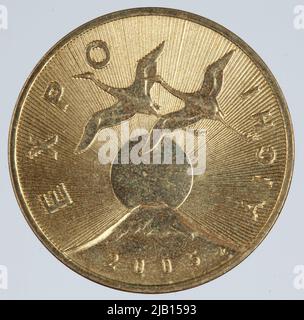 Republik Polen; 2 polnischer Zloty; 2005; Expo Aichi Mint of Pa STWOWA S.A., Tyc Karp Ska, E., Kotowicz, Robert Stockfoto