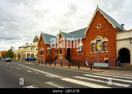 Tenterfield, New South Wales, Australien - Historische Gebäude entlang der Hauptstraße Stockfoto