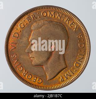 Großbritannien, Jerzy VI (1936 1952), 1 Stifte, London; 1937 Mint London, Paget, Thomas Humphrey (1893 1974), Coombes, Charles Walter (1879 1914) Stockfoto