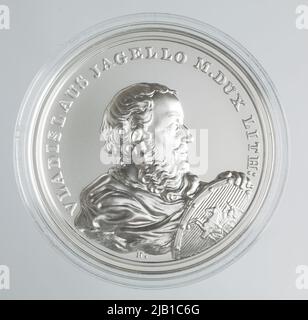 Polnische Republik, 50 Zlotysz, Schätze von Stanisław August Władysław Jagiełło; 2015 Nationalbank von Polen, Mennica Polska S.A. Stockfoto