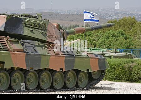 Panzerausstellung in Israel Stockfoto