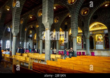 8 Mai 2022 Diyarbakir Türkei. Surp Giragos Armenische Kirche in Diyarbakir Stockfoto