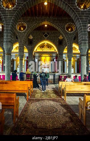 8 Mai 2022 Diyarbakir Türkei. Surp Giragos Armenische Kirche in Diyarbakir Stockfoto