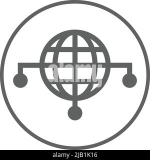 Symbol für Komplexität, Netzwerk, Big Data. Editierbare Vektor-EPS. Akribisch Design und gut organisiert einfachen Vektor. Stock Vektor