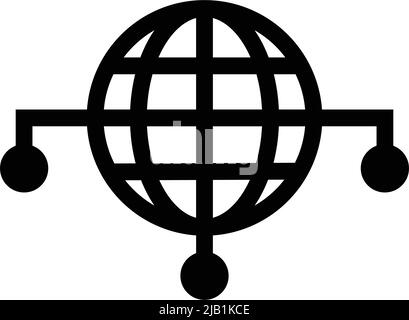 Symbol für Komplexität, Netzwerk, Big Data. Editierbare Vektor-EPS. Akribisch Design und gut organisiert einfachen Vektor. Stock Vektor