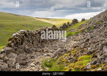 Auf dem Pennine Way zwischen Keld und Muker in Swaledale in den Yorkshire Dales Stockfoto