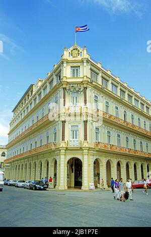 Hotel Plaza im Luxushotel Ignacio Agramonte, Havanna, Kuba, Karibik Stockfoto