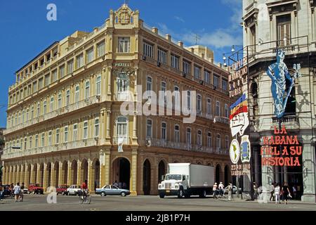 Hotel Plaza im Luxushotel Ignacio Agramonte, Havanna, Kuba, Karibik Stockfoto