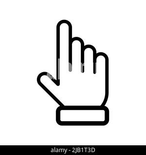 Cursor Hand Symbol einfaches Design Stock Vektor