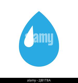 Drop Symbol einfaches Design Stock Vektor
