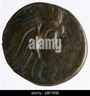 Griechenland, Kimerian Bospor, PantiKapajon, letztes Viertel des 4.. Jahrhunderts, Bronze, Bronzemeze (AE) Panticapaeum Stockfoto