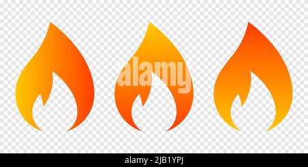 Feuer Symbol einfaches Design Stock Vektor