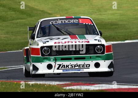 Malcolm Harding, Ford Escort Zakspeed MK2 BDG, Youngtimer Touring Car Challenge, ein eklektischer Mix aus Tourenwagen, Sportwagen, Prototypen, Le Mans ca. Stockfoto