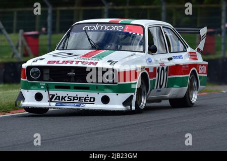 Malcolm Harding, Ford Escort Zakspeed MK2 BDG, Youngtimer Touring Car Challenge, ein eklektischer Mix aus Tourenwagen, Sportwagen, Prototypen, Le Mans ca. Stockfoto