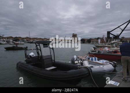 Internationale Bootsmesse in Venedig Stockfoto