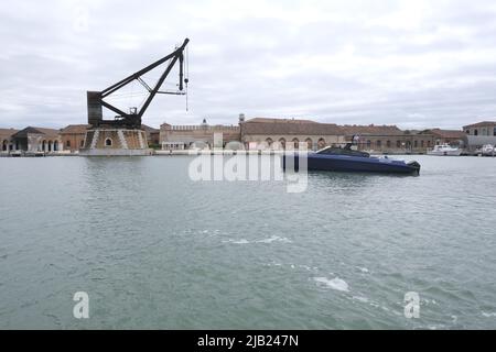 Internationale Bootsmesse in Venedig Stockfoto