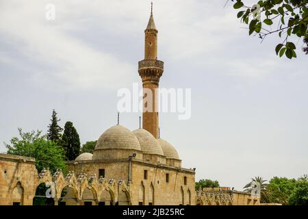 14 Mai 2022 Sanliurfa Türkei. Urfa Balikligol Halil ul Rahman Moschee in Sanliurfa Türkei Stockfoto