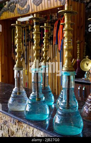 Nahaufnahme der traditionellen türkischen Shisha Stockfoto