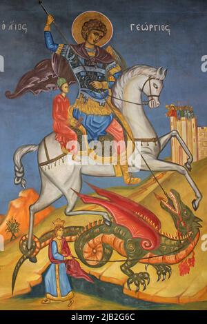 St. George, Der Den Drachen Erschlugt Stockfoto