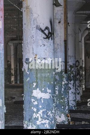 Verlassene ehemalige US-amerikanische Motoren-Weltzentrale, Plymouth Road Office Center (PROC), Detroit, Michigan, USA Stockfoto