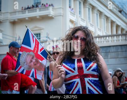 Platinum Jubilee, Queen's Birthday Parade Stockfoto