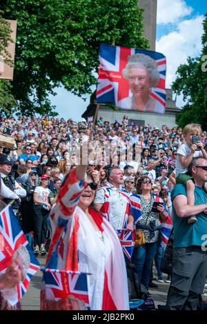 Platinum Jubilee, Queen's Birthday Parade Stockfoto