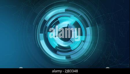 Abbildung der Scopes auf blauem Hintergrund Stockfoto