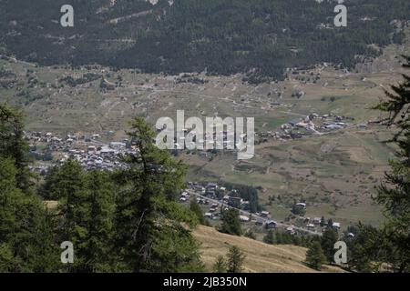 VARs Sainte-Catherine vue d'en haut Stockfoto