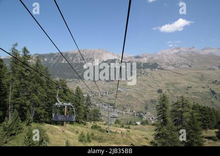 VARs Sainte-Marie et Sainte-Catherine vue d'en haut Stockfoto