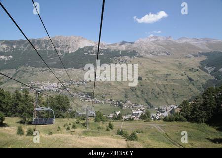 VARs Sainte-Marie et Sainte-Catherine vue d'en haut Stockfoto