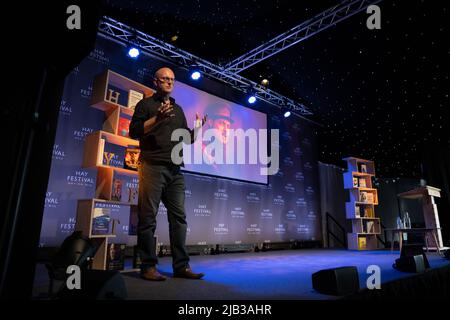 Hay-on-Wye, Wales, Großbritannien. 2.. Juni 2022. Nathan Waddell beim Hay Festival 2022, Wales. Quelle: Sam Hardwick/Alamy. Stockfoto