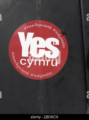 Aufkleber „Independent Wales“ Stockfoto