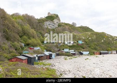 Landschaftsfoto von Church Ope Cove in Portland in Dorset Stockfoto