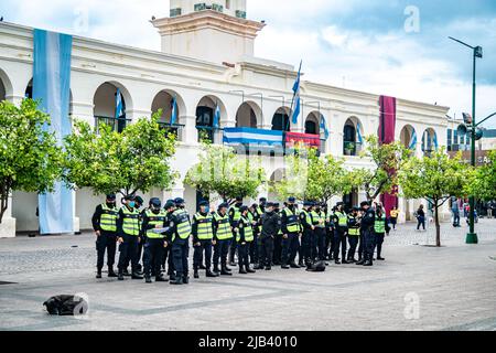 Argentinien, Salta - April 14. 2022: Schule der Polizeikadetten Stockfoto