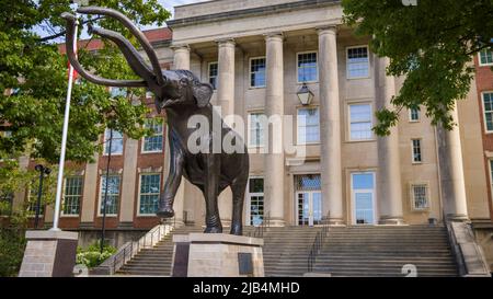 Lincoln, NE - 22. Mai 2022: University of Nebraska Cornhuskers College Campus Stockfoto