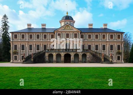 Barockschloss in Rastatt-Foerch, 1710, 1730 von Johann Michael Ludwig Rohrer als Lustschloss für die Markgräfin Sibylla Augusta of erbaut Stockfoto