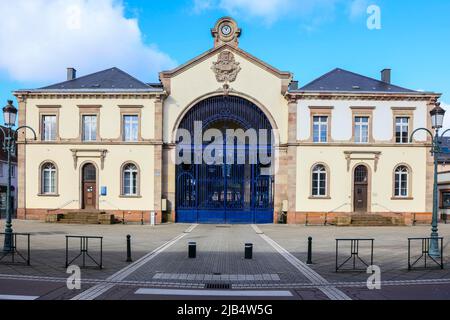 Hop Hall, Haguenau, Deutsch Hagenau, Departement Bas-Rhin, Region Grand Est, Bis 2015 Elsass Elsass, Frankreich Stockfoto