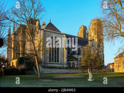 Gotische Kathedrale St. Etienne, Toul, Departement Meurthe-et-Moselle, Region Grand Est, Frankreich Stockfoto