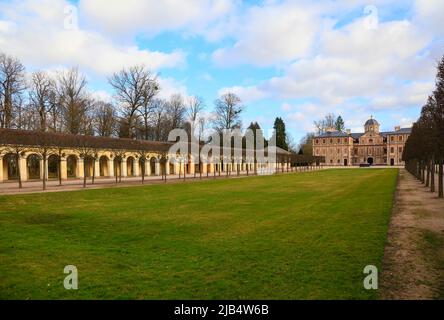 Barockschloss in Rastatt-Foerch, 1710, 1730 von Johann Michael Ludwig Rohrer als Lustschloss für die Markgräfin Sibylla Augusta of erbaut Stockfoto