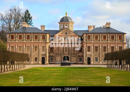 Barockschloss in Rastatt-Foerch, 1710, 1730 von Johann Michael Ludwig Rohrer als Lustschloss für die Markgräfin Sibylla Augusta of erbaut Stockfoto