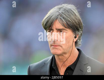 Ehemaliger deutscher Nationaltrainer Jogi Joachim Loew, Porträt, DFB-Pokalfinale 79., Olympiastadion, Berlin, Deutschland Stockfoto