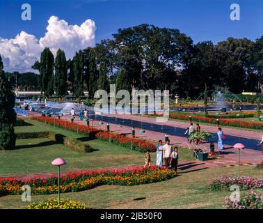 Der Botanische Garten der Regierung, der 1847 vom Marquis von Tweeddale in Udhagamandalam oder Ooty, Tamil Nadu, Indien, Asien angelegt wurde Stockfoto