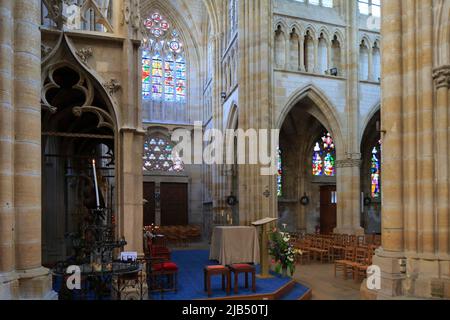 Gotische Basilika Notre Dame, Lepine, Departement Marne, Region Grand Est, Frankreich Stockfoto