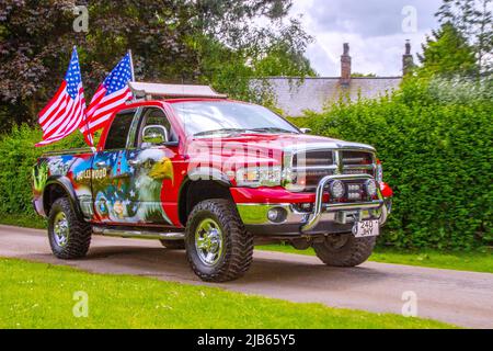 American 2004 DODGE Automobiles, USA, Americana, USA im Wort Park Motor Village, Leyland, Großbritannien Stockfoto