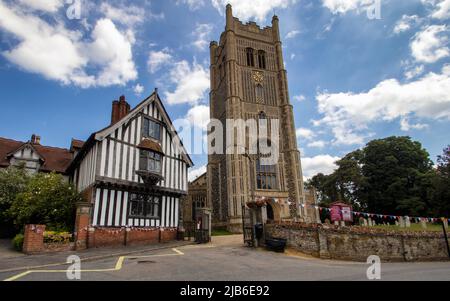 Die Pfarrkirche St. Peter und St. Paul in Eye, Suffolk, Großbritannien Stockfoto