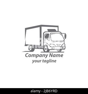 Logistik Auto LKW Transport Wortmarke Logo Design Vektor-Symbol-Illustrationen.EPS 10 Stock Vektor